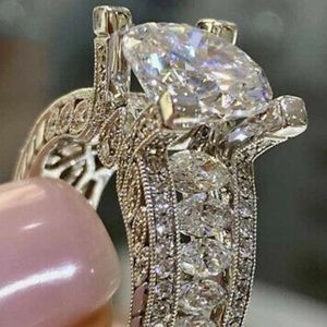 925 Sterling silver diamond ring